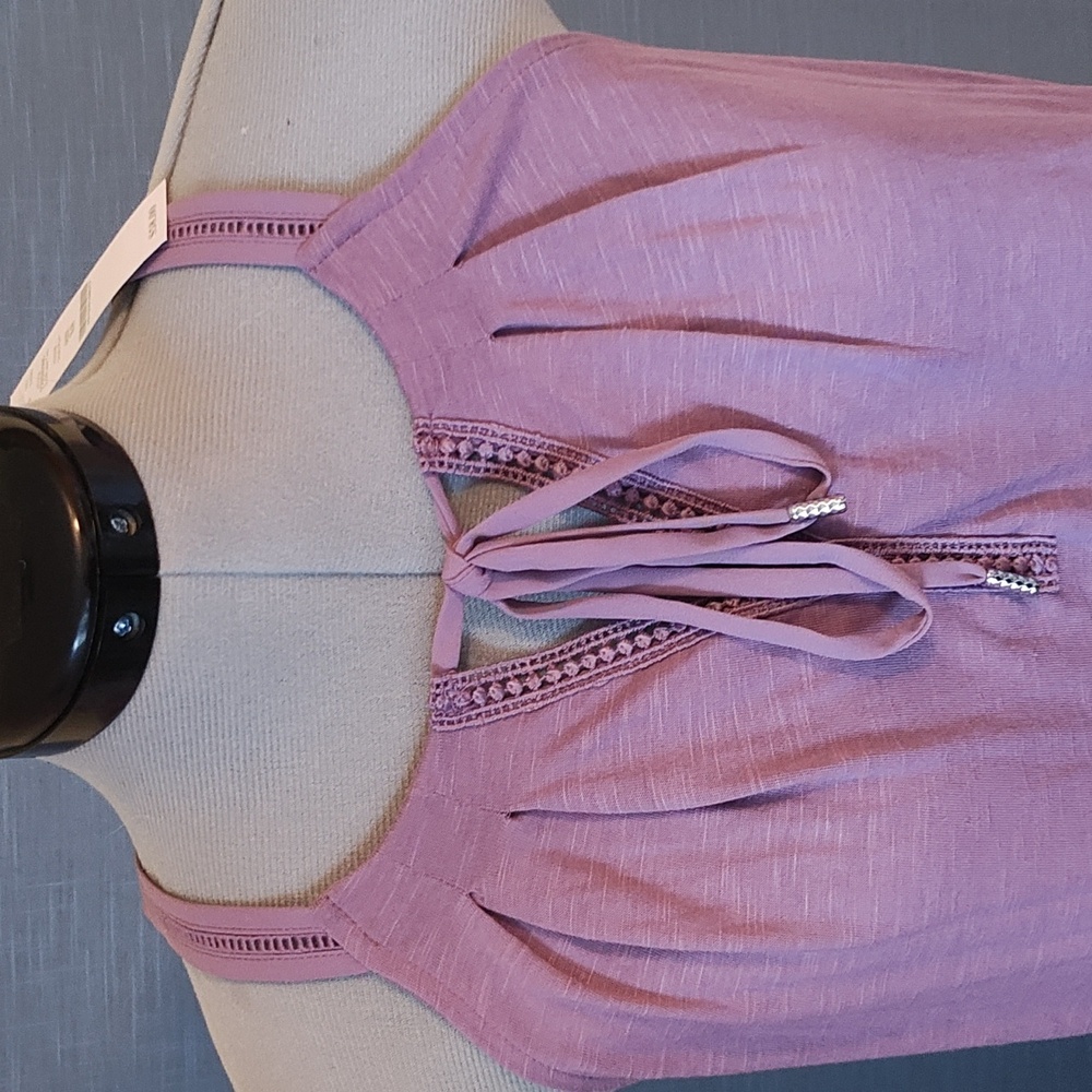 WOMEN: WHITE HOUSE BLACK MARKET LILAC PLUM BLOUSE - Picture 4 of 12